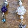 Beaded Bead RAW Sphere Pendant or Earrings