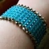 Banner Bracelet Flat Right Angle Weave Cuff