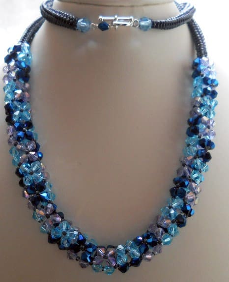 Astral Flowers Chenille Stitch Rope Necklace - Image 8