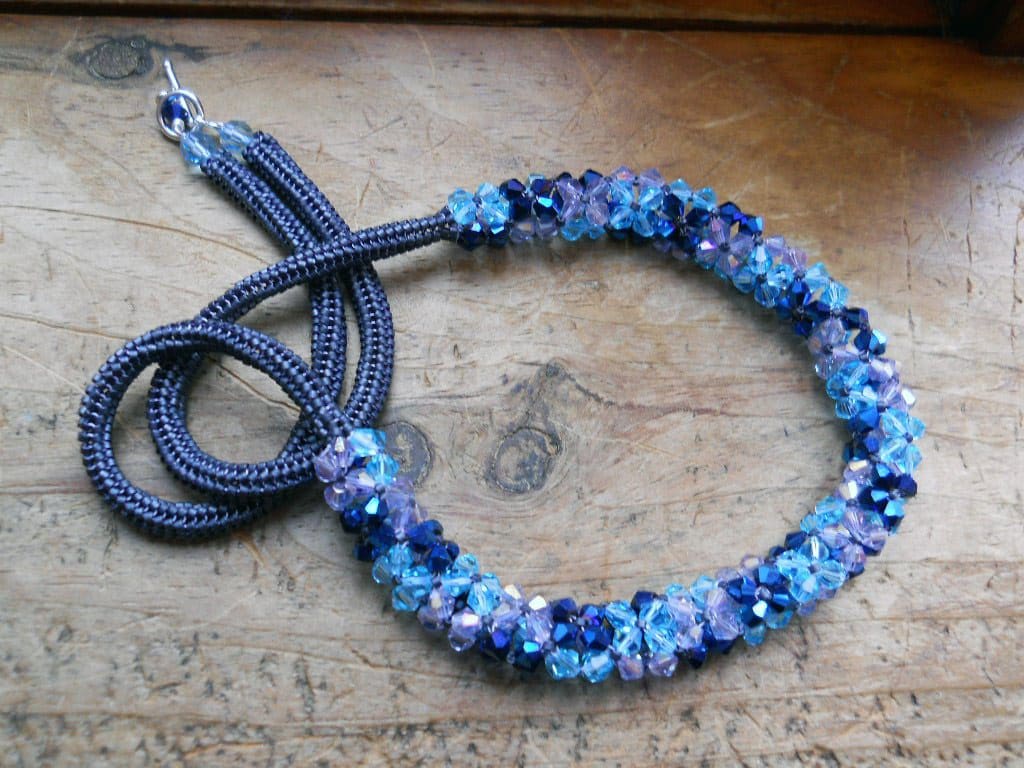 Astral Flowers Chenille Stitch Rope Necklace - Image 9