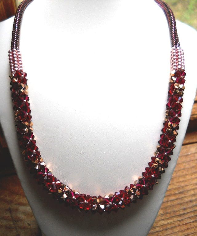 Astral Flowers Chenille Stitch Rope Necklace - Image 11