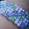Crystal Flower Fields Right Angle Weave Cuff Bracelet