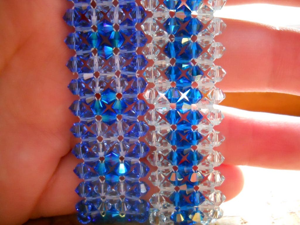 Banner Bracelet Flat Right Angle Weave Cuff - Image 6