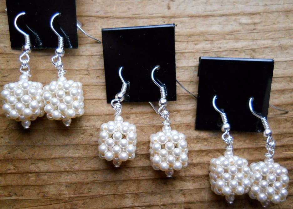 3D Cube RAW Pendant or Earrings
