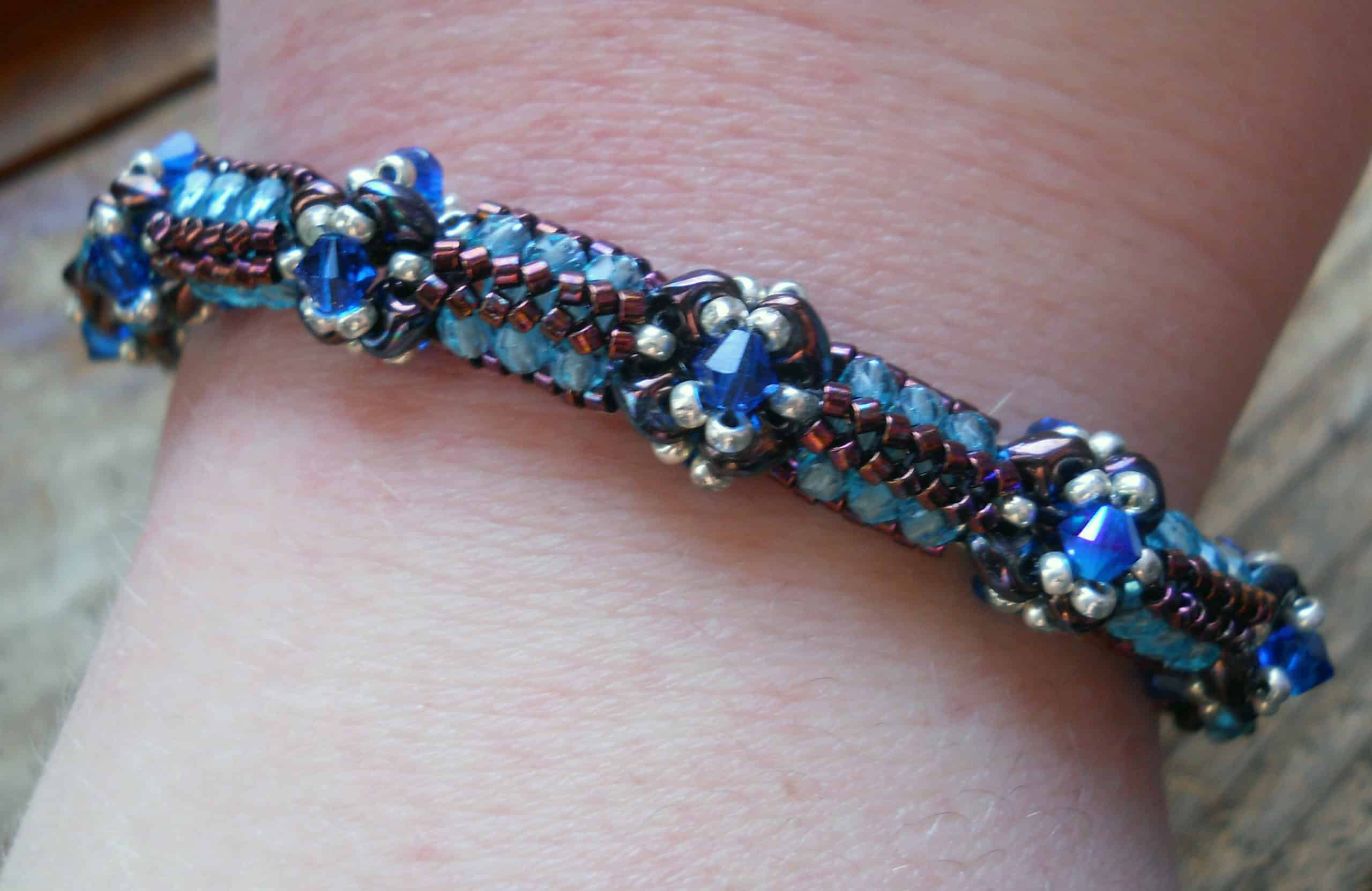 Power Nodes Channeled Herringbone Bracelet
