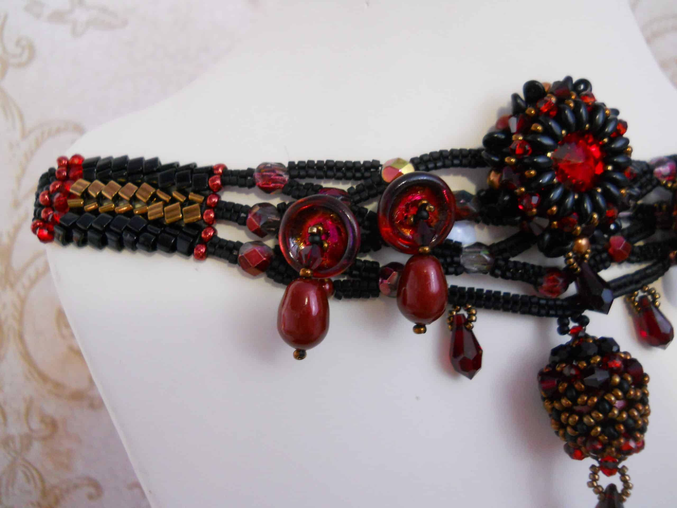 Frozen Berries Herringbone Necklace