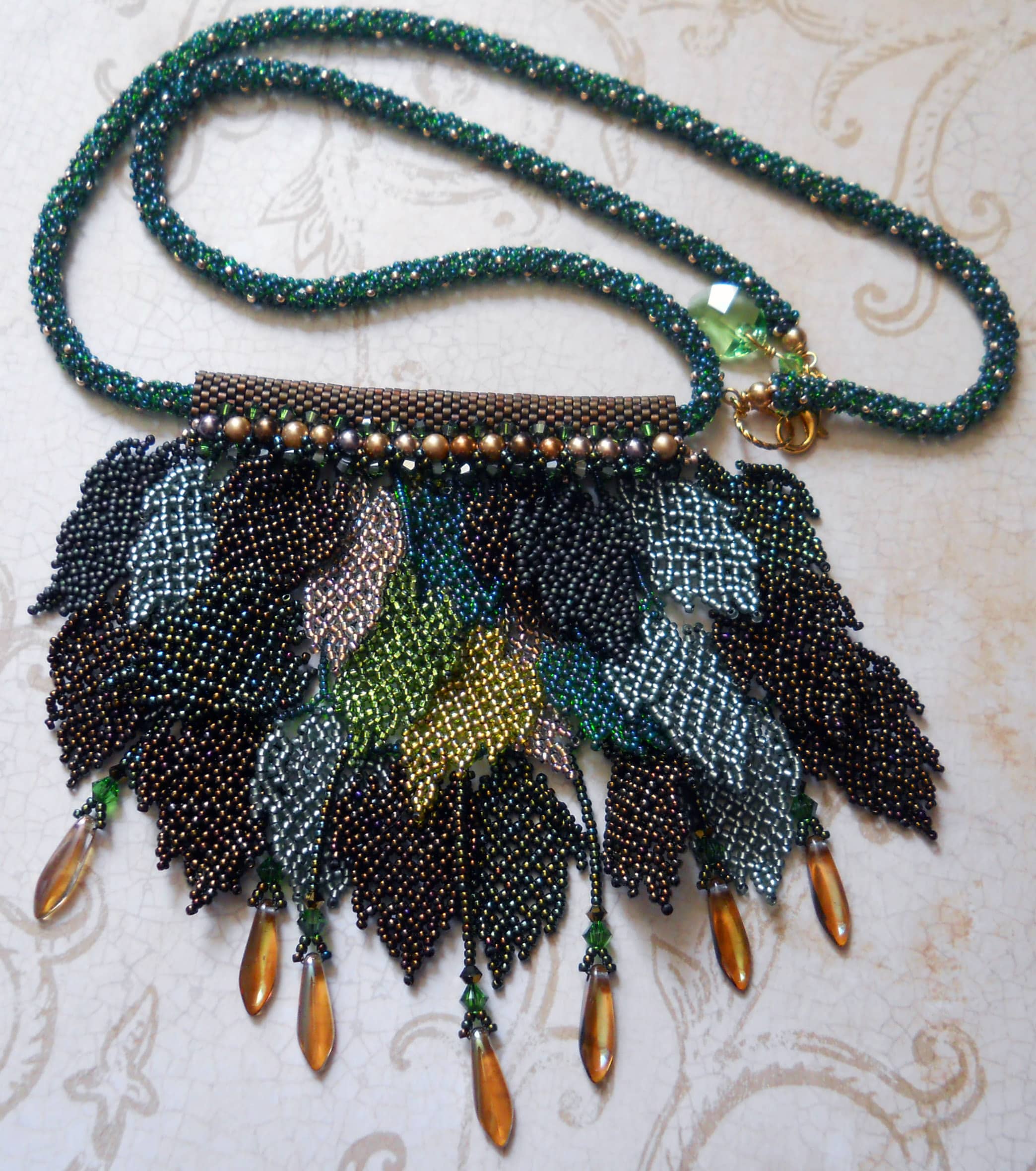 Overgrowth Bib Style Leaf Necklace - Image 2