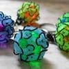Captured Dice Chainmail Keychain