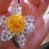 Crystal Daffodil Narcissus Flower Charm