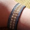 Reflections of the Dream Pool Herringbone Cuff Bracelet