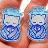 Cocoa Kitten Trans Pride Acrylic Pin