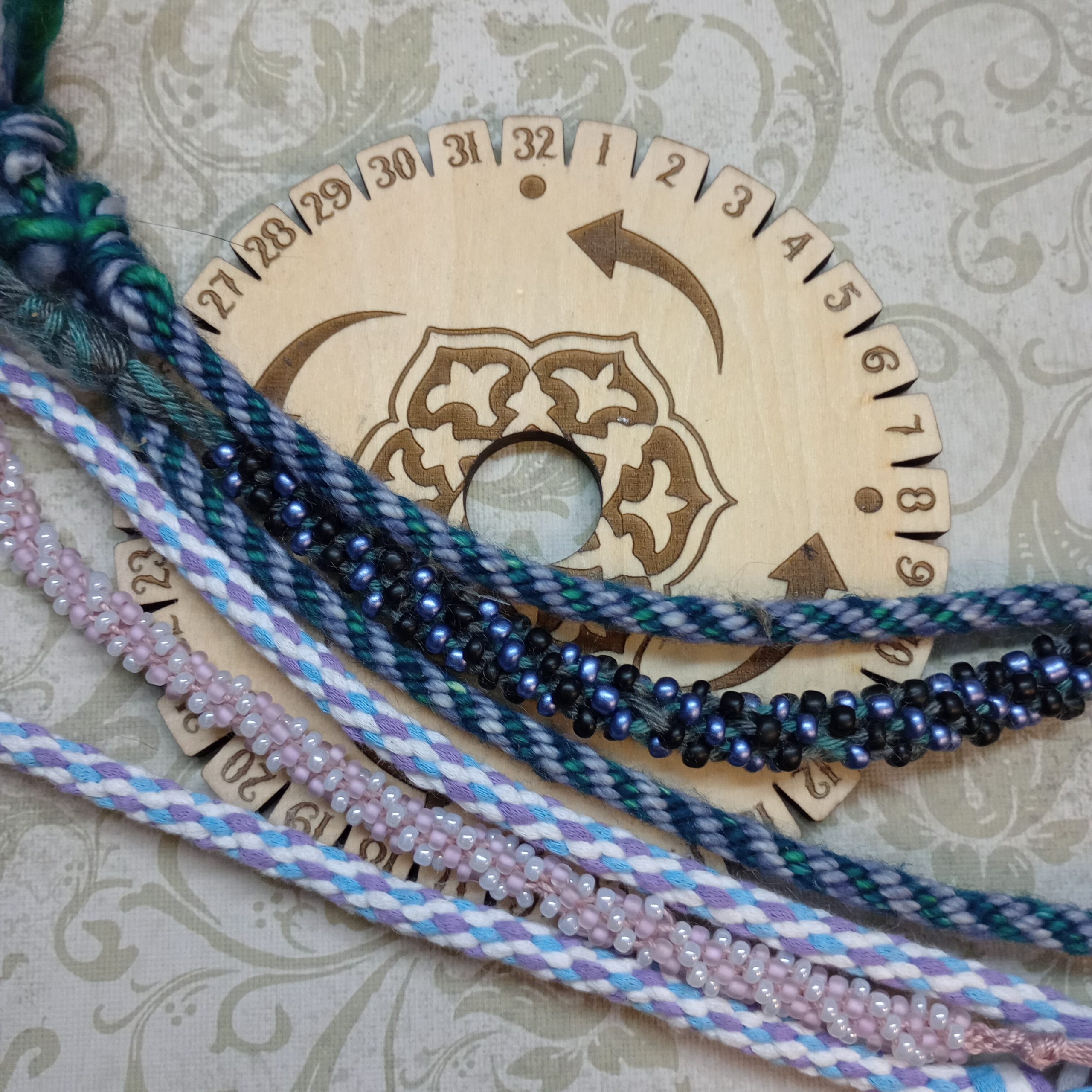 Wood cut Kumihimo Weaving Kit - Image 2
